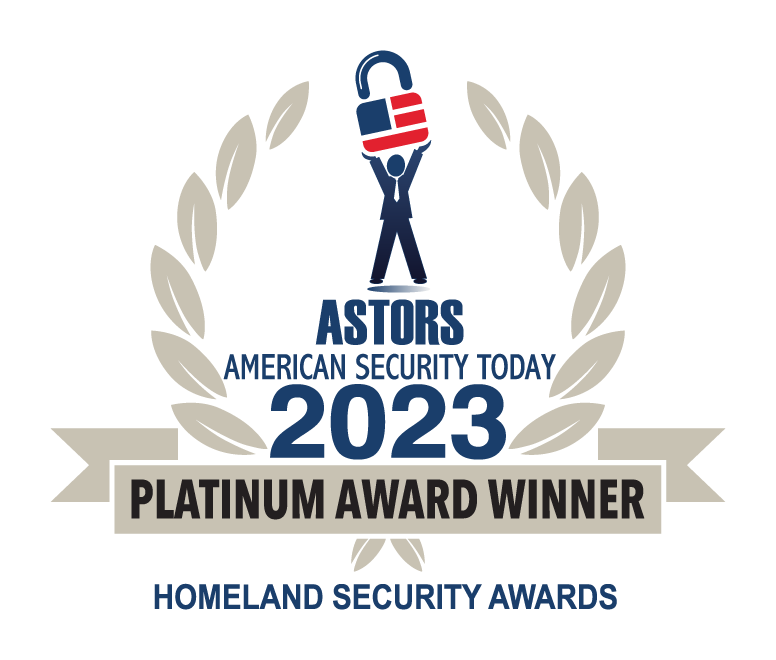 ASTORS American Security Today 2023 Platinum Award Winner Homeland Security Awards