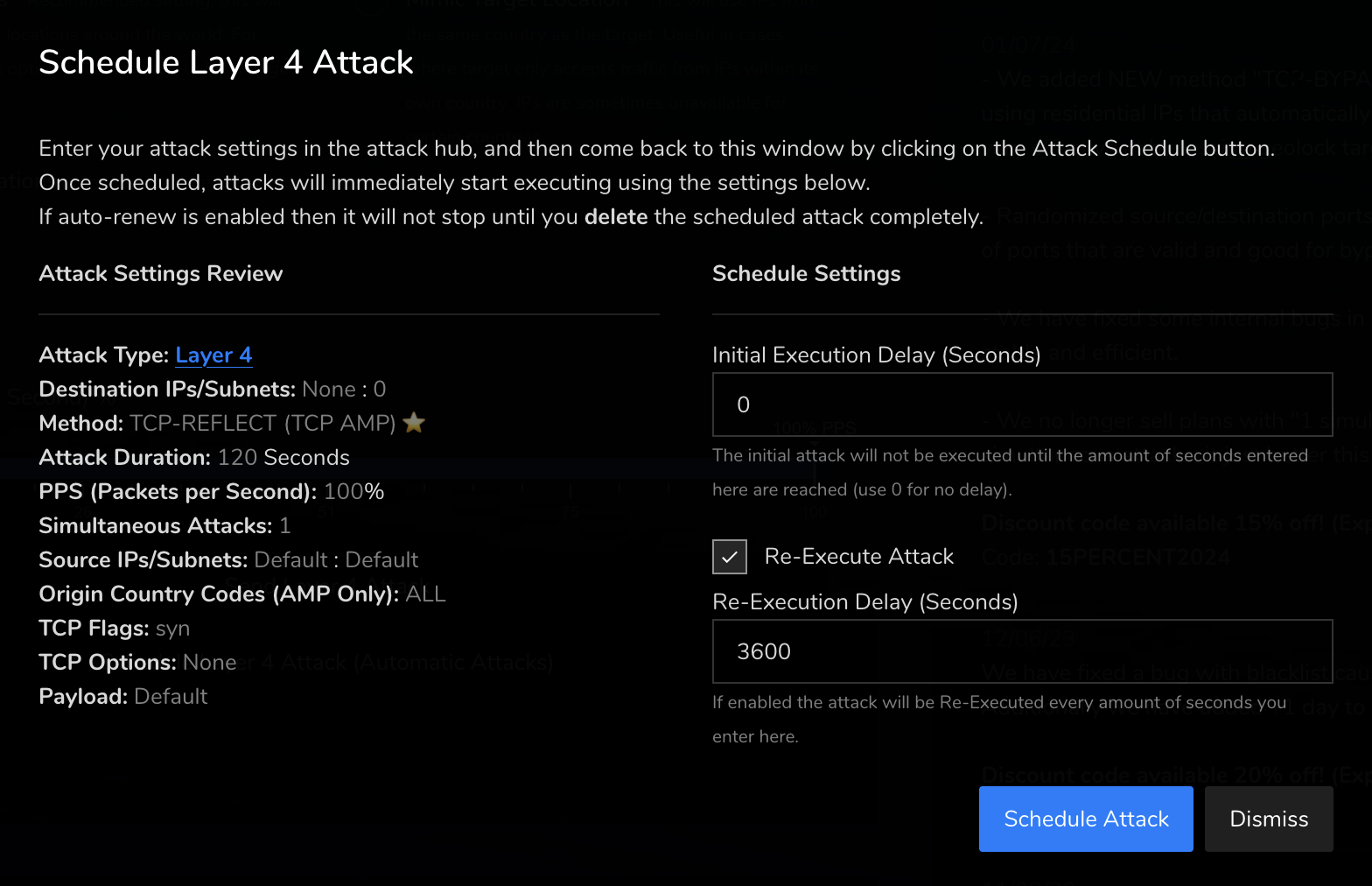  Attack automation scheduler