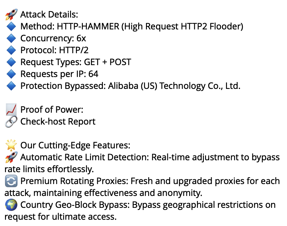 Layer 4 DDoS attack types for a booter/stresser 