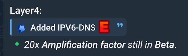 Pv6 DNS Attack type and increased amplification factor